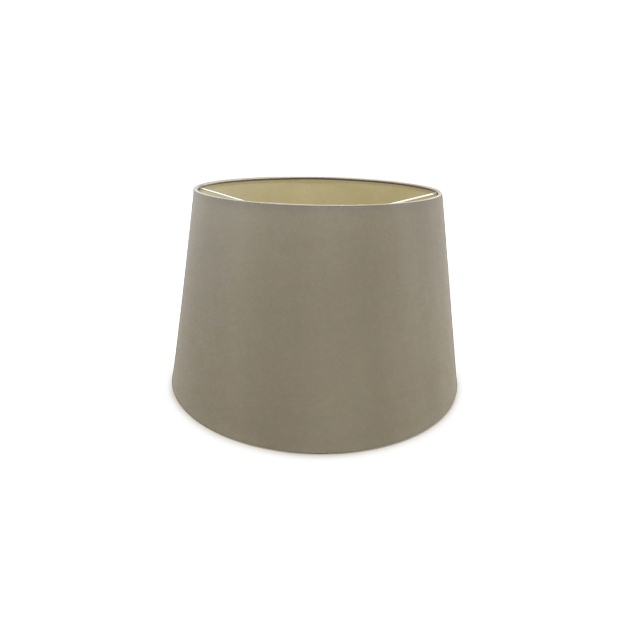 D0307  Sutton 40cm Dual Mount Fabric Shade Taupe, Halo Gold